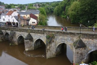 blockage at Elvet Bridge