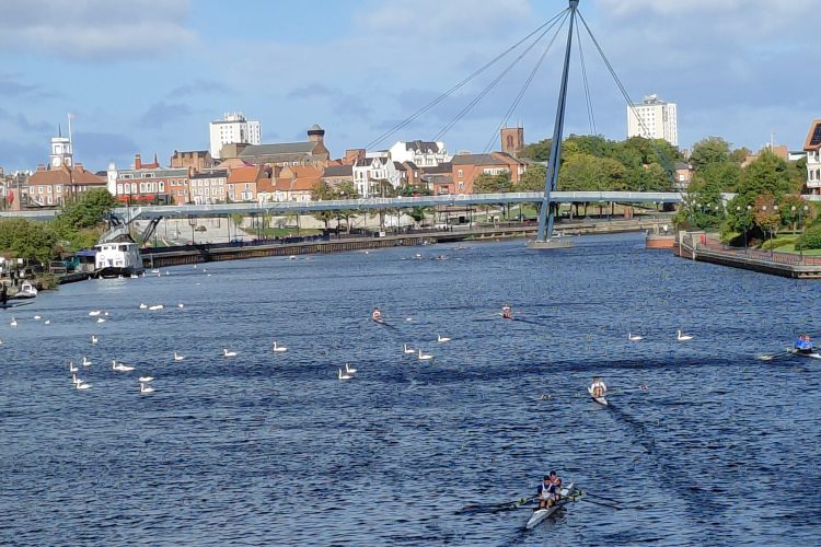 Tees stages blustery double header