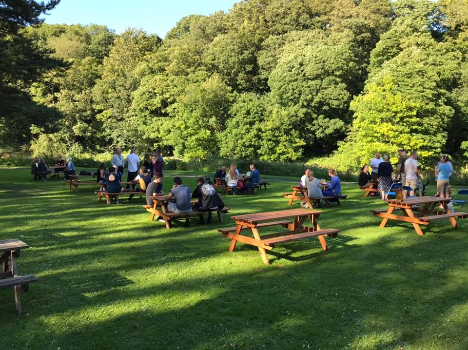 Opening of the beer garden and caravan site Durham Amateur Rowing Club